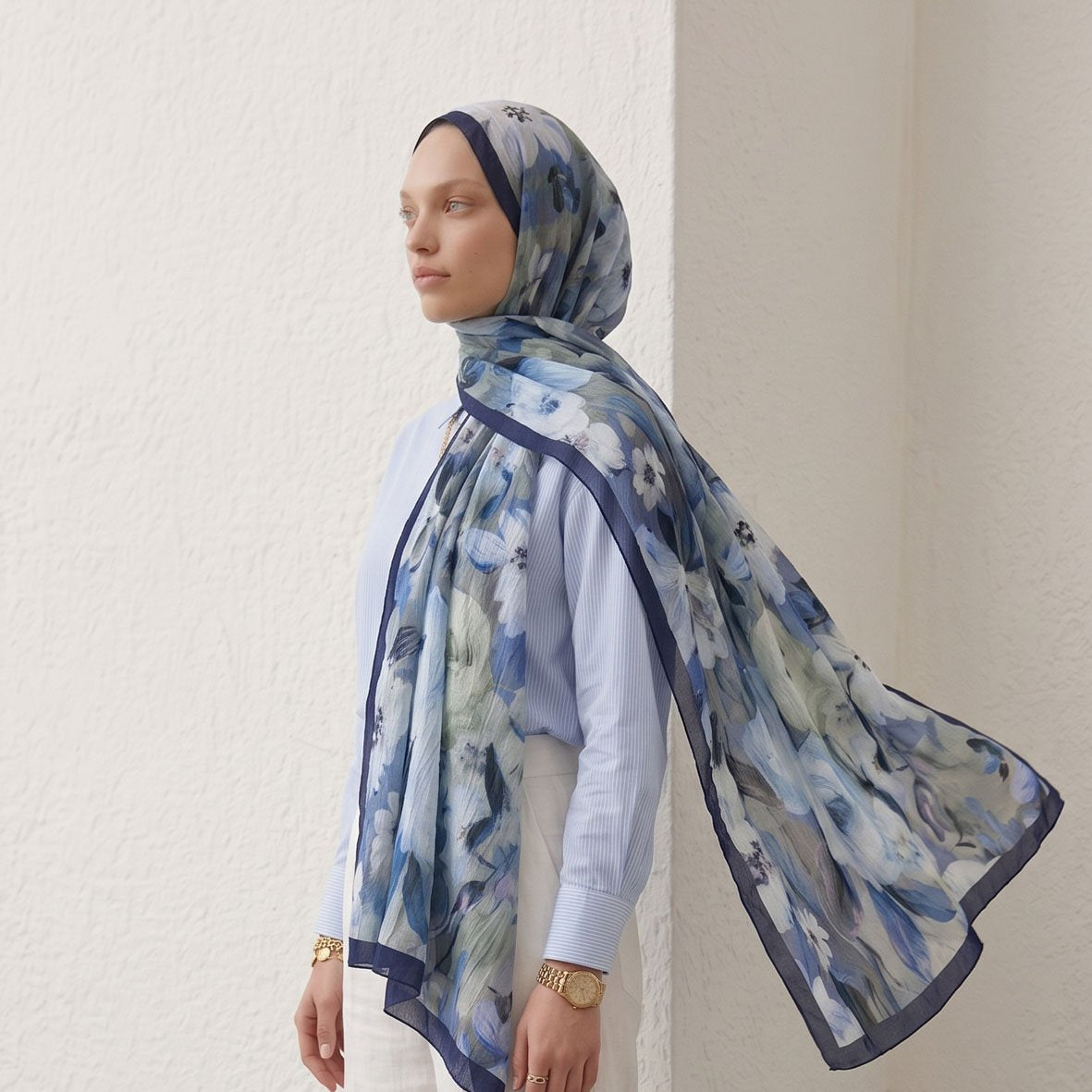 Bamboo printed shawl