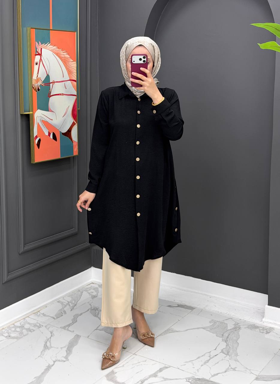 Button-Down Longline Tunic