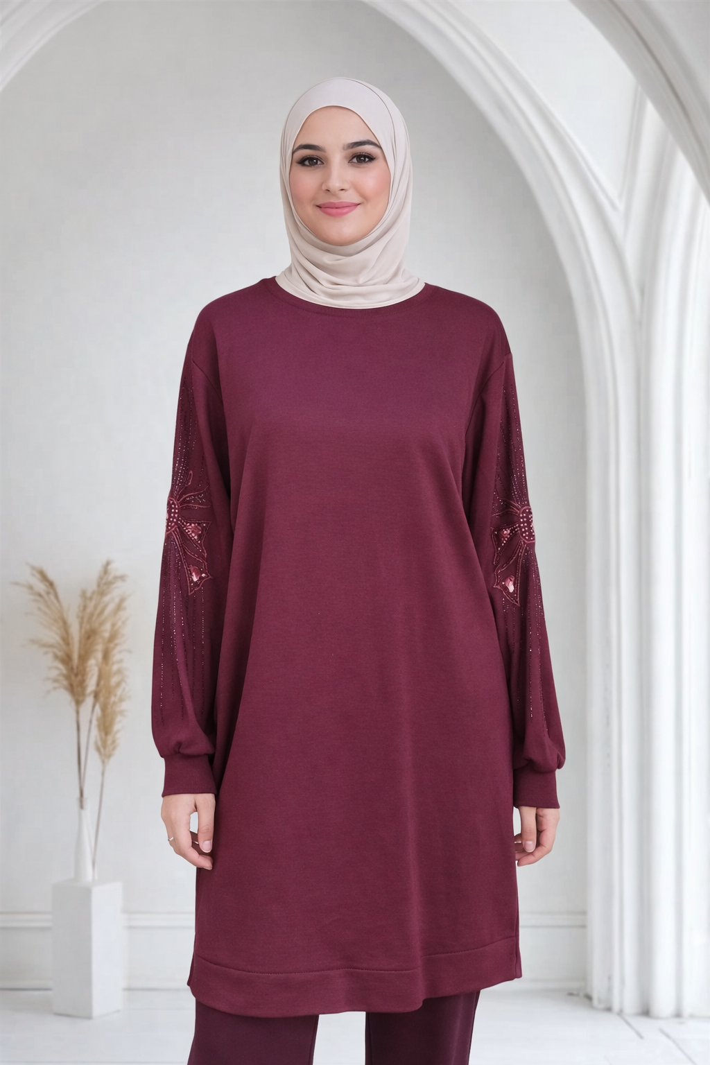 Oysho Tunic. بلوزة محجبات قماش اويشو