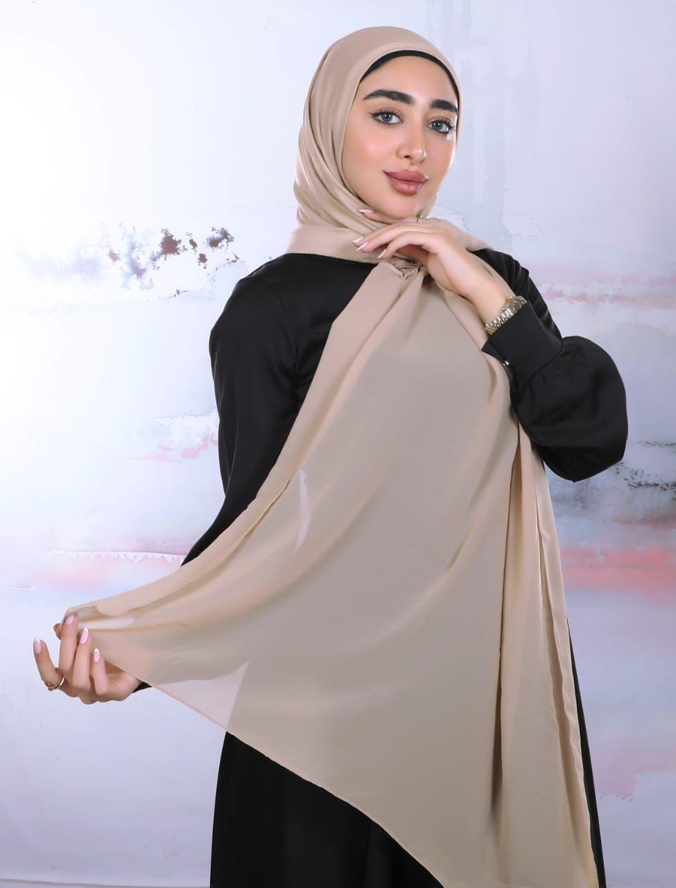 Lycra and crepe hijab