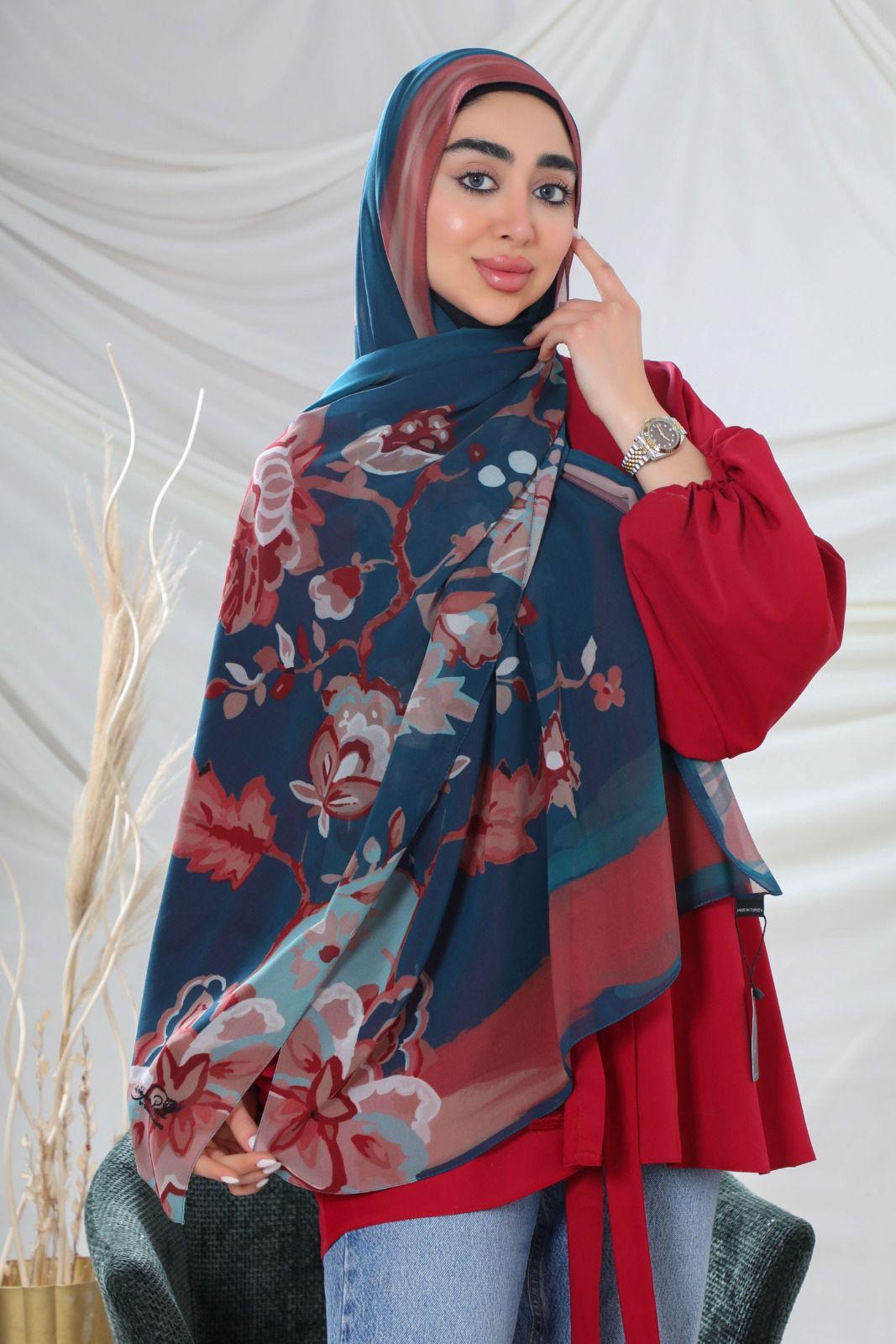Crepe hijab/ silk touch
منديل كريب