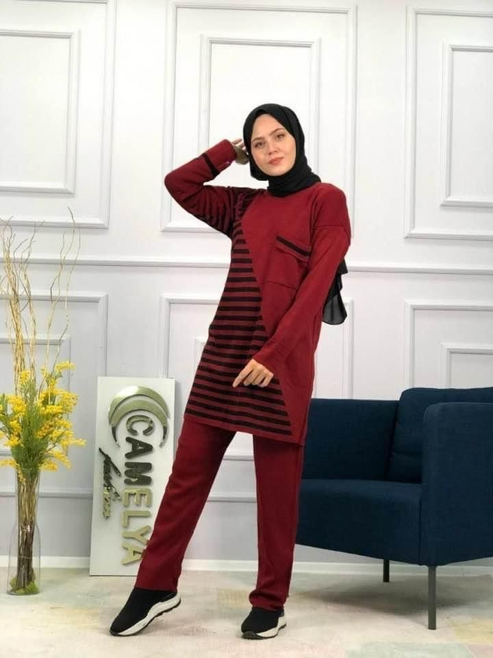 طقم بنطلون صوف 